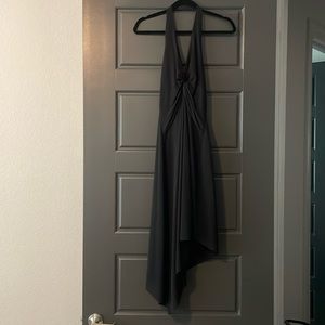Women’s halter asymmetrical black dress size 6 Laundry by Shelli Siegel